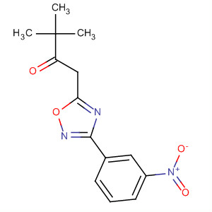2-Butanone, 3,3-dimethyl-1-[3-(3-nitrophenyl)-1,2,4-oxadiazol-5-yl]- molecular structure