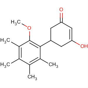 2-Cyclohexen-1-one,3-hydroxy-5-(2-methoxy-3,4,5,6-tetramethylphenyl)- molecular structure