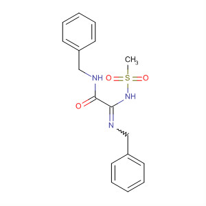 Acetamide,2-[(methylsulfonyl)amino]-N-(phenylmethyl)-2-[(phenylmethyl)imino]- molecular structure