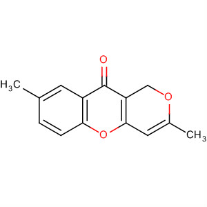 1H,10H-Pyrano[4,3-b][1]benzopyran-10-one, 3,8-dimethyl- molecular structure