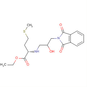 Methionine,N-[3-(1,3-dihydro-1,3-dioxo-2H-isoindol-2-yl)-2-hydroxypropyl]-, ethylester molecular structure