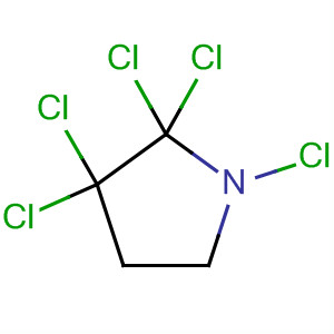 Pyrrolidine, pentachloro- molecular structure