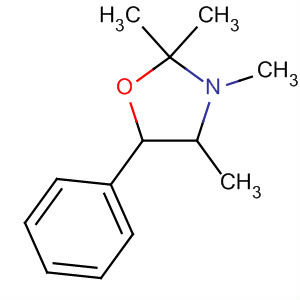 Oxazolidine, 2,2,3,4-tetramethyl-5-phenyl- molecular structure