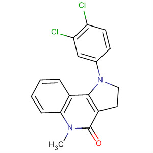 4H-Pyrrolo[3,2-c]quinolin-4-one,1-(3,4-dichlorophenyl)-1,2,3,5-tetrahydro-5-methyl- molecular structure