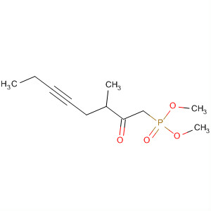 Phosphonic acid, (3-methyl-2-oxo-5-octynyl)-, dimethyl ester molecular structure