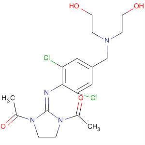 2-Imidazolidinimine,1,3-diacetyl-N-[4-[[bis(2-hydroxyethyl)amino]methyl]-2,6-dichlorophenyl]-