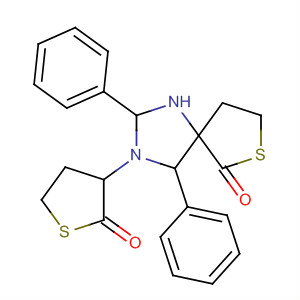 7-Thia-1,3-diazaspiro[4.4]nonan-6-one,2,4-diphenyl-3-(tetrahydro-2-oxo-3-thienyl)-