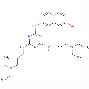 2-Naphthalenol,7-[[4,6-bis[[3-(diethylamino)propyl]amino]-1,3,5-triazin-2-yl]amino]- molecular structure