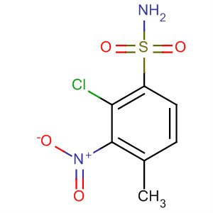 Benzenesulfonamide, 2-chloro-4-methyl-3-nitro- molecular structure