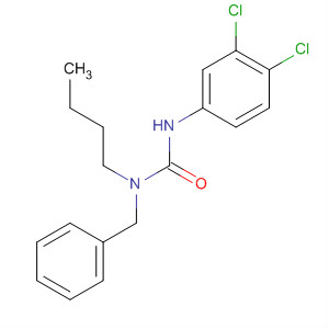 Urea, N-butyl-N'-(3,4-dichlorophenyl)-N-(phenylmethyl)- molecular structure