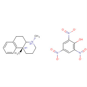 Benzo[f]quinoline, 1,2,3,4,4a,5,6,10b-octahydro-4,10b-dimethyl-, trans-,compd. with 2,4,6-trinitrophenol (1:1) molecular structure