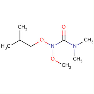 Urea, N-methoxy-N',N'-dimethyl-N-(2-methylpropoxy)- molecular structure