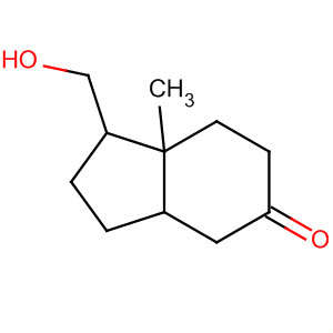 5H-Inden-5-one, octahydro-1-(hydroxymethyl)-7a-methyl- molecular structure