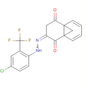 4a,8a-Methanonaphthalene-1,4-dione,mono[[4-chloro-2-(trifluoromethyl)phenyl]hydrazone] molecular structure