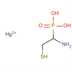 Phosphonic acid, (1-amino-2-mercaptoethyl)-, mercury(2+) salt (1:1) molecular structure