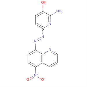 3-Pyridinol, 2-amino-6-[(5-nitro-8-quinolinyl)azo]-