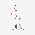 Ethyl 4-(3-bromo-5-fluorophenyl)-1,3-thiazole-2-carboxylate