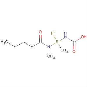 Carbamic fluoride, methyl[[methyl(1-oxopentyl)amino]thio]- molecular structure