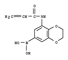 Boronic acid,B-[2,3-dihydro-8-[(1-oxo-2-propen-1-yl)amino]-1,4-benzodioxin-6-yl]- molecular structure