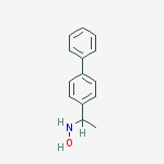 N-[1-(4-phenylphenyl)ethyl]hydroxylamine molecular structure
