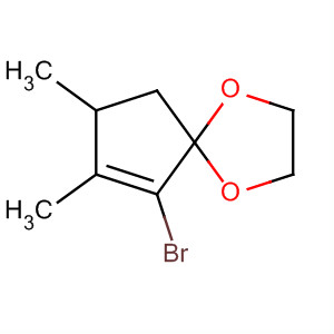 1,4-Dioxaspiro[4.4]non-6-ene, 6-bromo-7,8-dimethyl- molecular structure