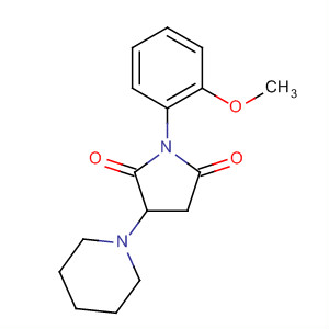 2,5-Pyrrolidinedione, 1-(2-methoxyphenyl)-3-(1-piperidinyl)-