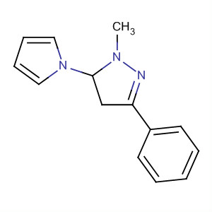 1H-Pyrazole, 4,5-dihydro-1-methyl-3-phenyl-5-(1H-pyrrolyl)- molecular structure
