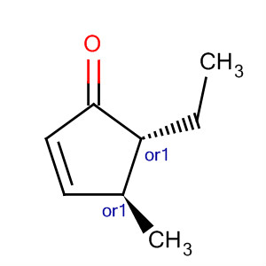2-Cyclopenten-1-one, 5-ethyl-4-methyl-, trans- molecular structure