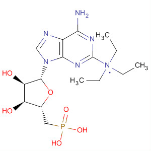 Adenosine, 5'-deoxy-5'-phosphono-, compd. withN,N-diethylethanamine molecular structure