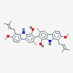 7,7-Dimethoxy-3,3-dimethyl-8,8-bis(3-methyl-2-butenyl)-2,2-bi[9H-carbazole]-1,1-diol