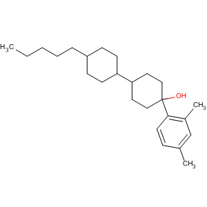 [1,1'-Bicyclohexyl]-4-ol, 4-(2,4-dimethylphenyl)-4'-pentyl- molecular structure