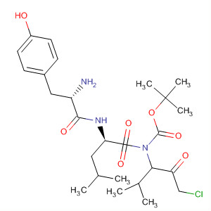 D-Leucinamide,N-[(1,1-dimethylethoxy)carbonyl]-D-tyrosyl-N-[3-chloro-1-(1-methylethyl)-2-oxopropyl]-, (R)-