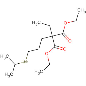 Propanedioic acid, ethyl[3-[(1-methylethyl)seleno]propyl]-, diethyl ester molecular structure