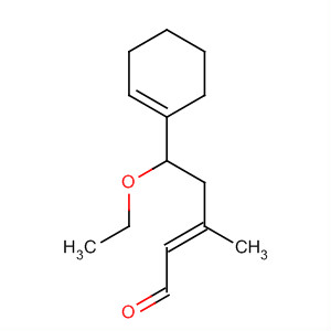 2-Pentenal, 5-(1-cyclohexen-1-yl)-5-ethoxy-3-methyl-, (E)- molecular structure