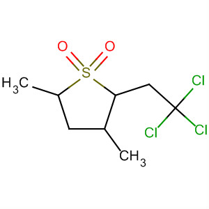 Thiophene, tetrahydro-3,5-dimethyl-2-(2,2,2-trichloroethyl)-, 1,1-dioxide molecular structure