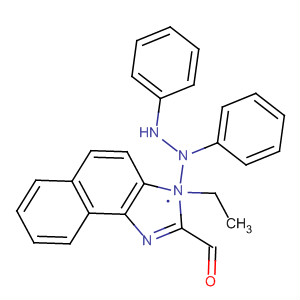 3H-Naphth[1,2-d]imidazole-2-carboxaldehyde, 3-ethyl-,diphenylhydrazone molecular structure