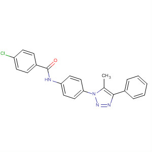 Benzamide,4-chloro-N-[4-(5-methyl-4-phenyl-1H-1,2,3-triazol-1-yl)phenyl]- molecular structure