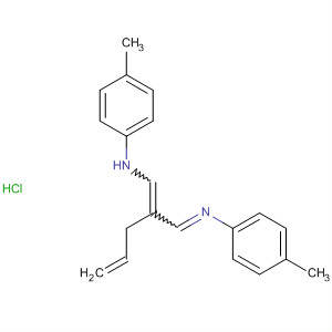 Benzenamine,4-methyl-N-[2-[[(4-methylphenyl)amino]methylene]-4-pentenylidene]-,monohydrochloride molecular structure