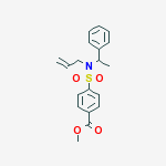 methyl 4-[(1-phenylethyl)(prop-2-en-1-yl)sulfamoyl]benzoate molecular structure