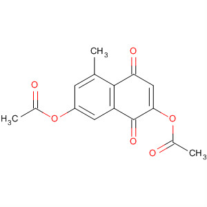 1,4-Naphthalenedione, 2,7-bis(acetyloxy)-5-methyl- molecular structure