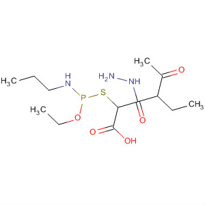 Acetic acid, [[ethoxy(propylamino)phosphinyl]thio]-,2-acetyl-1-butylhydrazide