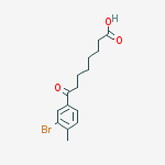 8-(3-BROMO-4-METHYLPHENYL)-8-OXOOCTANOIC ACID molecular structure