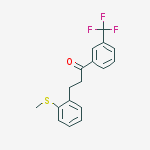 3-(2-THIOMETHYLPHENYL)-3-TRIFLUOROMETHYLPROPIOPHENONE molecular structure