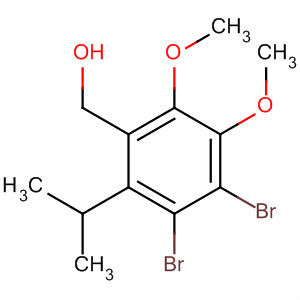 Benzenemethanol, 2,3-dibromo-4,5-dimethoxy-a-(1-methylethyl)- molecular structure