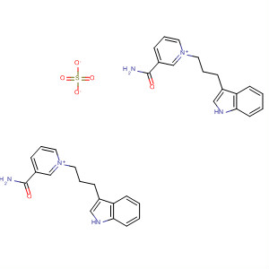 Pyridinium, 3-(aminocarbonyl)-1-[3-(1H-indol-3-yl)propyl]-, sulfate (2:1)