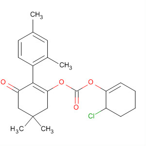 Carbonic acid, 6-chloro-1-cyclohexen-1-yl2-(2,4-dimethylphenyl)-5,5-dimethyl-3-oxo-1-cyclohexen-1-yl ester molecular structure