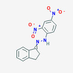 N-(2,3-DIHYDROINDEN-1-YLIDENEAMINO)-2,4-DINITRO-ANILINE molecular structure