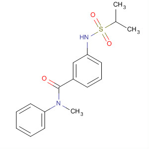 Benzamide, N-methyl-3-[[(1-methylethyl)sulfonyl]amino]-N-phenyl- molecular structure