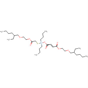5,10,13-Trioxa-7-thia-6-stannanonadec-2-enoic acid,6,6-dibutyl-15-ethyl-4,9-dioxo-, 2-[(2-ethylhexyl)oxy]ethyl ester molecular structure