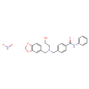 Benzamide,4-[[(1,3-benzodioxol-5-ylmethyl)(2-hydroxyethyl)amino]methyl]-N-(2-nitrophenyl)- molecular structure